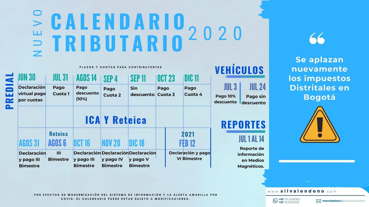 calendario tributario 2020